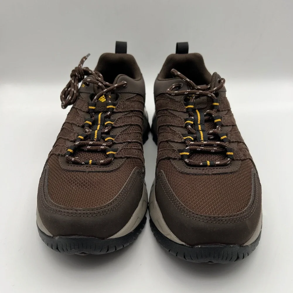 Columbia Strata Trail Low Hiking‎ Shoes Mens 9 Brown Cordovan Mesh Suede Rugged